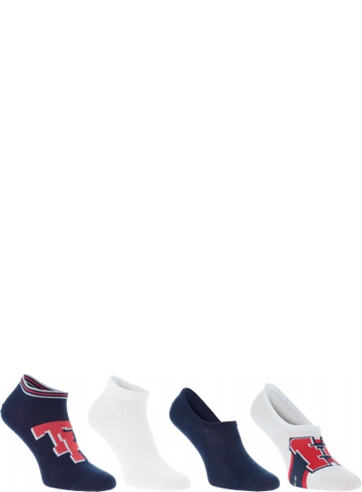 SKARPETKI stopki TOMMY HILFIGER 392004001 322 (4-PAK)