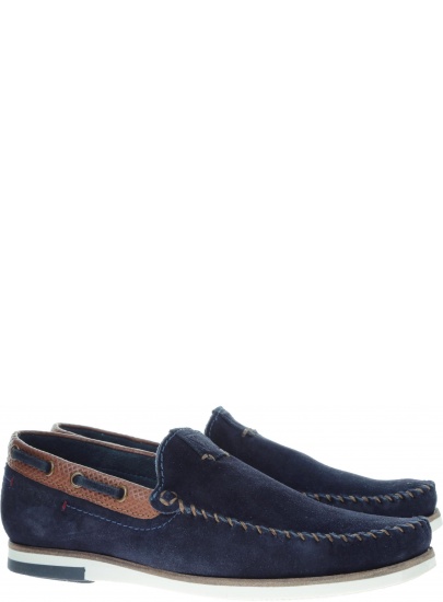 Granatowe MOKASYNY WRANGLER Sharky WM91080A 016 Navy - Mokasyny
