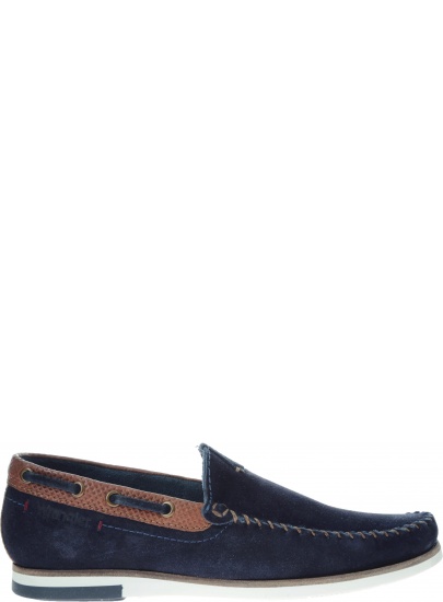 Granatowe MOKASYNY WRANGLER Sharky WM91080A 016 Navy - Mokasyny