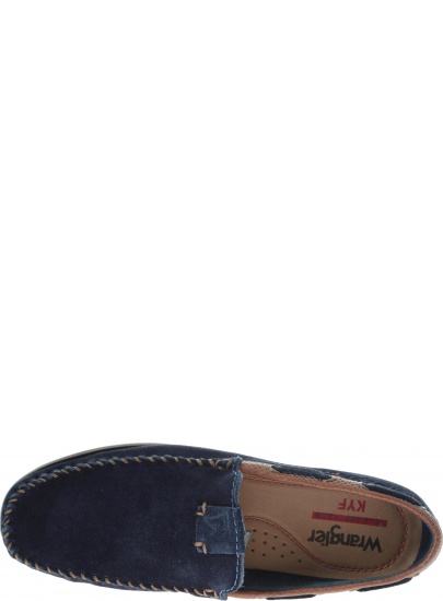Granatowe MOKASYNY WRANGLER Sharky WM91080A 016 Navy - Mokasyny