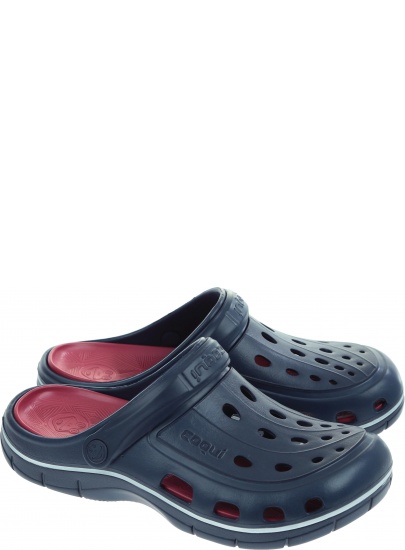 Granatowe Klapki COQUI Jumper 6351 Navy/Dk.Red - Klapki