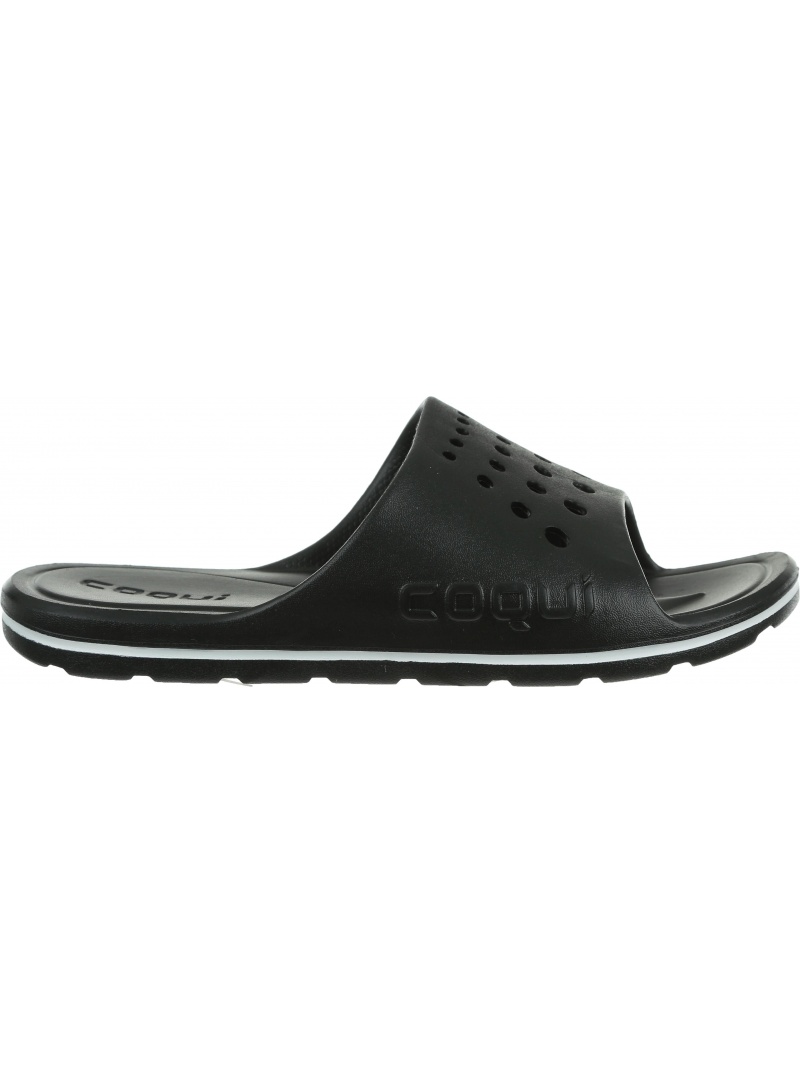 Czarne lekkie Klapki COQUI Long 6371 Black - Klapki
