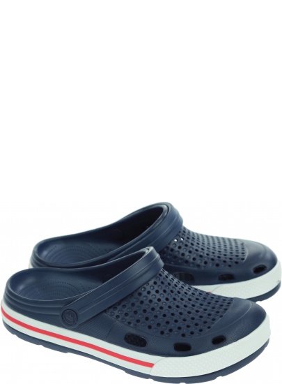 Granatowe Klapki COQUI Lindo 6403 Navy/White - Klapki