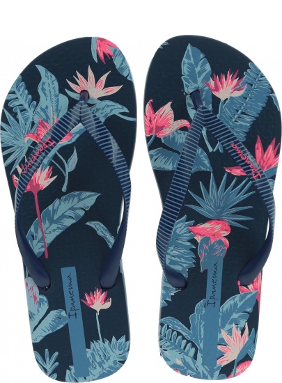 Japonki IPANEMA 26284 20729 I Love Tropical Fem Blue/Blue -