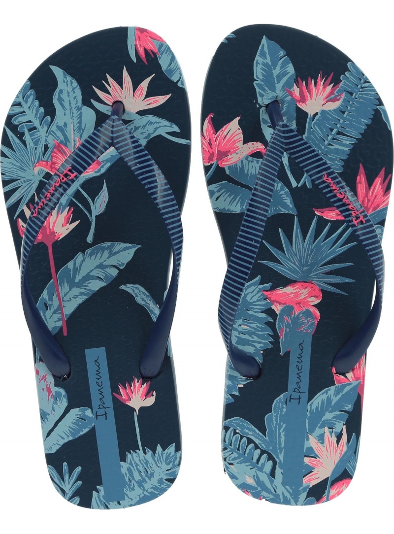 Japonki IPANEMA 26284 20729 I Love Tropical Fem Blue/Blue -