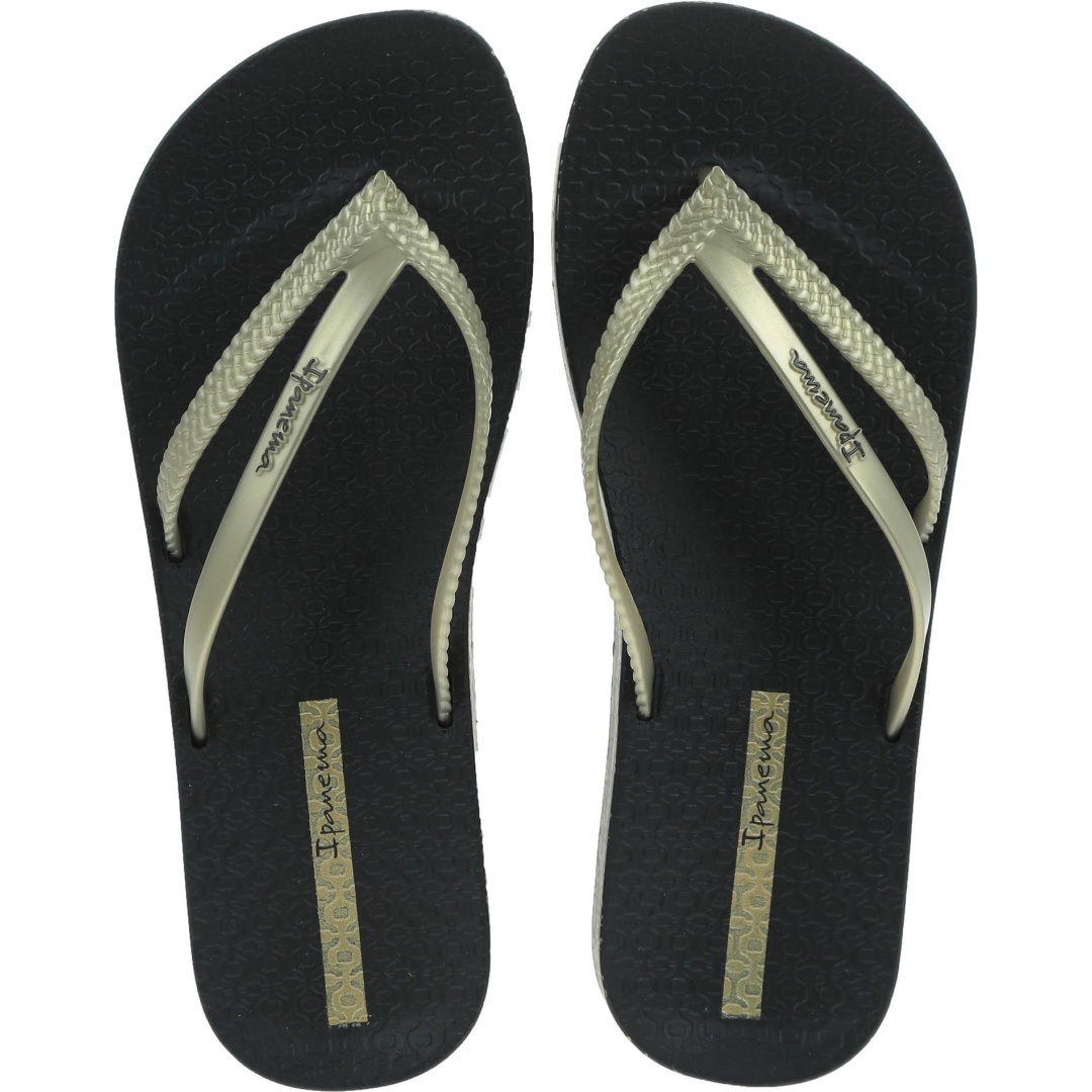 Czarne Japonki IPANEMA Bossa Soft III Fe Black/Gold - Japonki