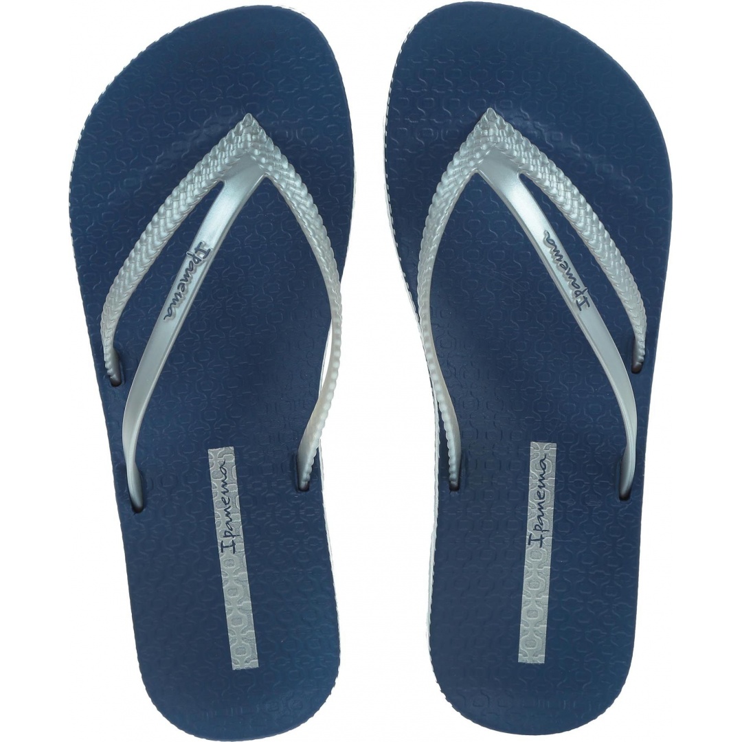 Niebieskie Japonki IPANEMA Bossa Soft III Fe Blue/Silver -