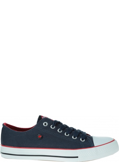 Granatowe Trampki LEE COOPER Low Cut 3-A - Trampki