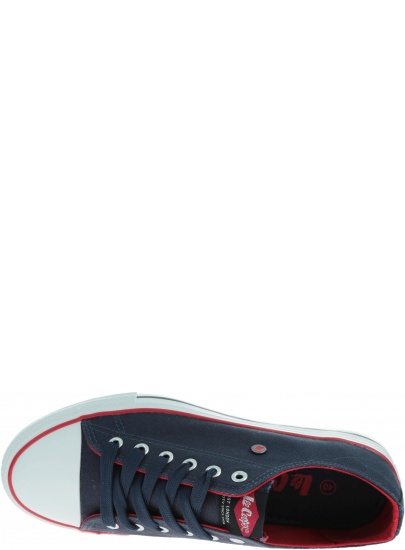 Granatowe Trampki LEE COOPER Low Cut 3-A - Trampki