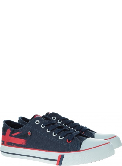 Granatowe Trampki LEE COOPER Low Cut 1 - Trampki