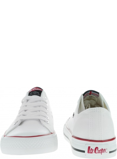 Białe kultowe TRAMPKI Lee Cooper Low Cut 3-A - Trampki