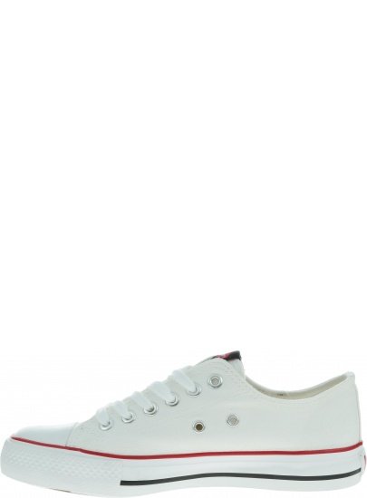 Białe kultowe TRAMPKI Lee Cooper Low Cut 3-A - Trampki