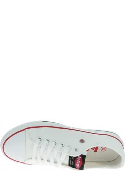 Białe kultowe TRAMPKI Lee Cooper Low Cut 3-A - Trampki