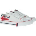 Białe damskie TRAMPKI Lee Cooper Low Cut 1 - Trampki