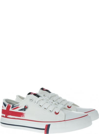 Białe damskie TRAMPKI Lee Cooper Low Cut 1 - Trampki