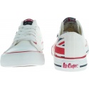 Białe damskie TRAMPKI Lee Cooper Low Cut 1 - Trampki