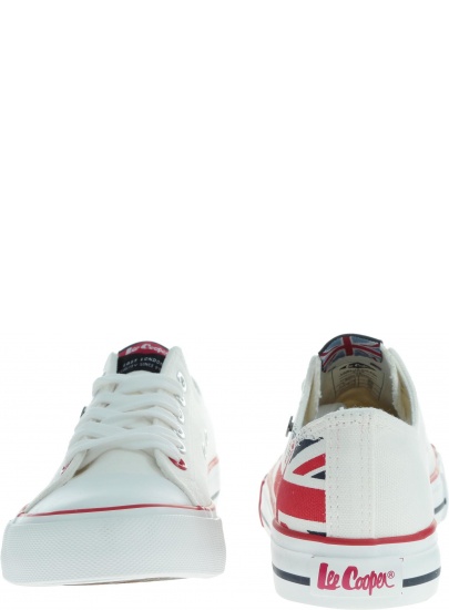 Białe damskie TRAMPKI Lee Cooper Low Cut 1 - Trampki