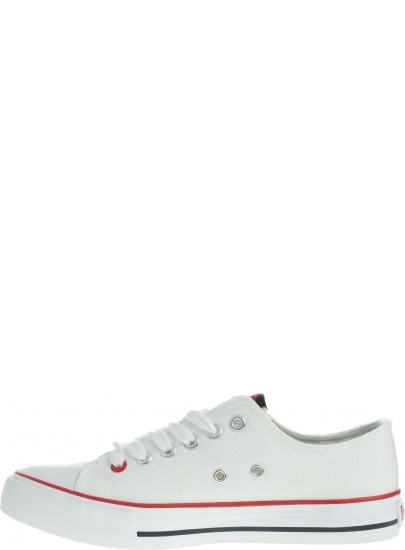 Białe damskie TRAMPKI Lee Cooper Low Cut 1 - Trampki