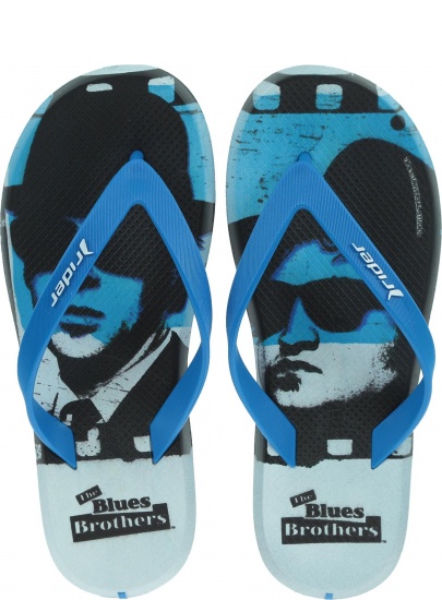 Japonki RIDER 82663 20756 Blockbuster AD Black/Blue - Japonki
