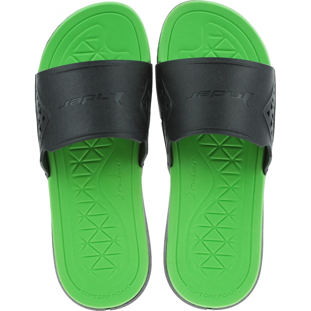 Klapki Rider 82496 21675 Infinity II Slide AD Black/Green -