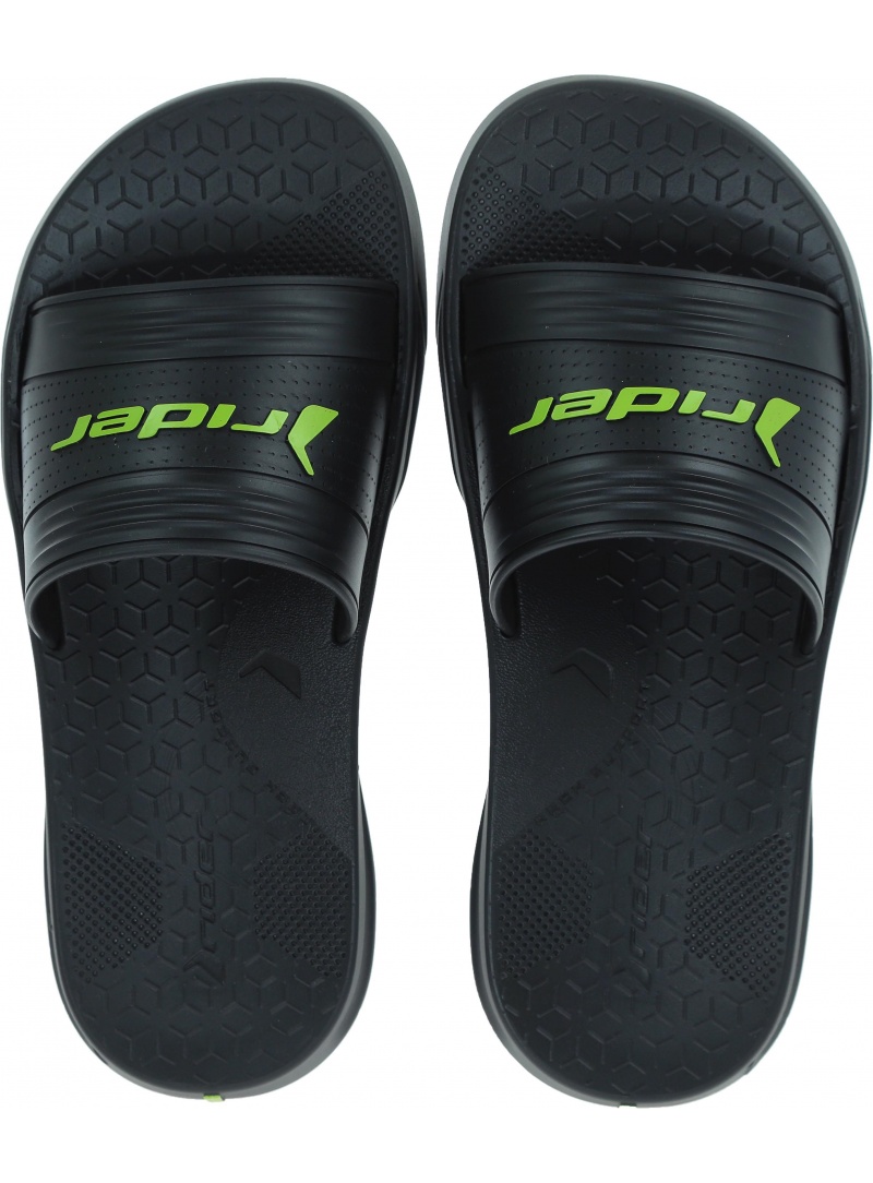 Klapki Rider 82577 21675 Liberty AD Black/Green - Klapki