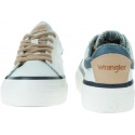 Trampki na platformie WRANGLER Java WL91550A WHITE - Trampki