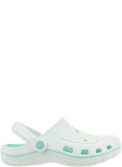 Białe Klapki COQUI Jumper 6352 White/Lt.Mint - Klapki