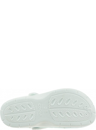 Białe Klapki COQUI Jumper 6352 White/Lt.Mint - Klapki