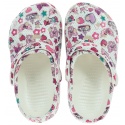Lekkie Klapki COQUI Big Frog Printed 8114 Pearl - Japonki