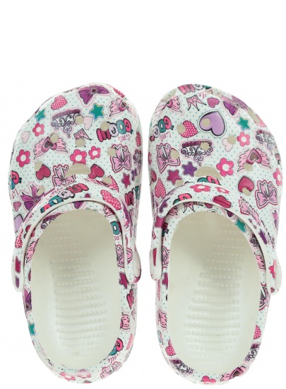 Lekkie Klapki COQUI Big Frog Printed 8114 Pearl - Japonki