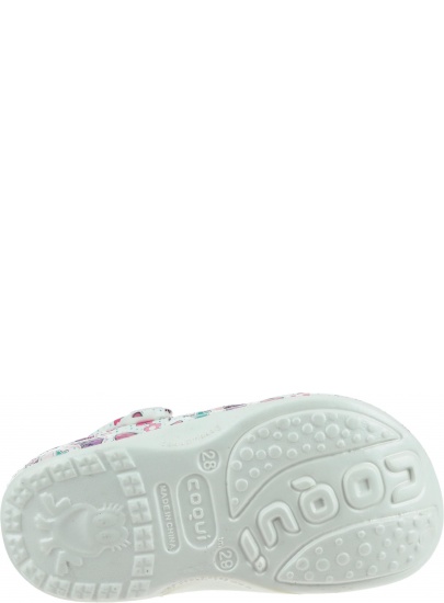 Lekkie Klapki COQUI Big Frog Printed 8114 Pearl - Japonki