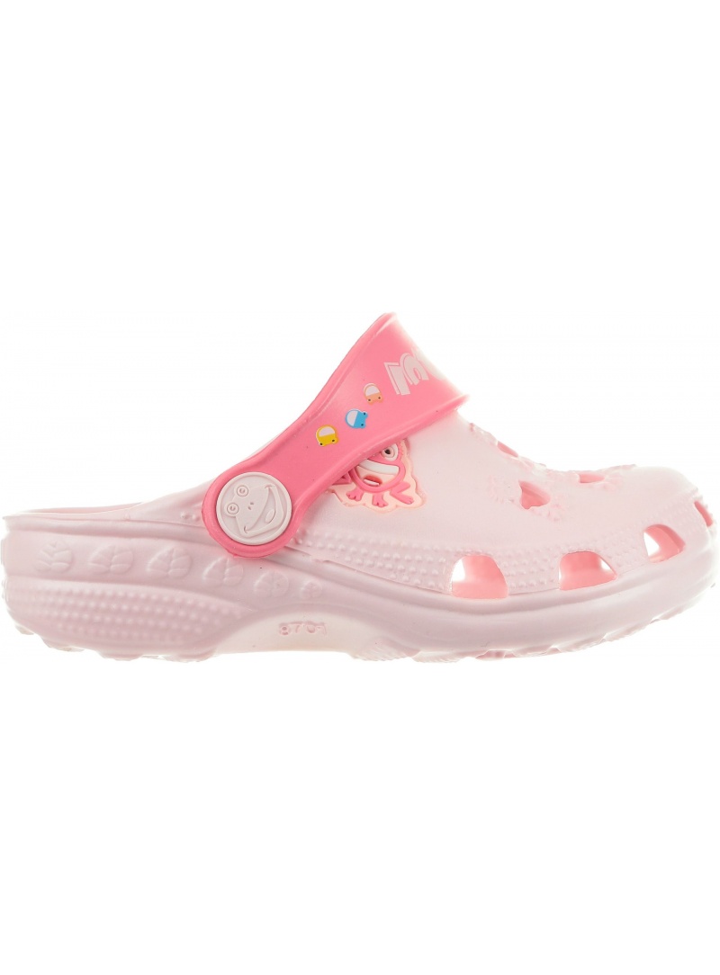 Różowe Klapki COQUI Little Frog 8701100 Candy Pink/New Rouge -