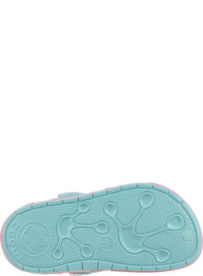 Lekkie Klapki COQUI Froggy 8802 Pastel Blue/Dk.Pink - Japonki