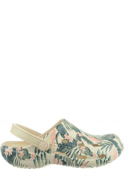 Lekkie Klapki COQUI Tina Printed 1353 Beige Tropical - Klapki