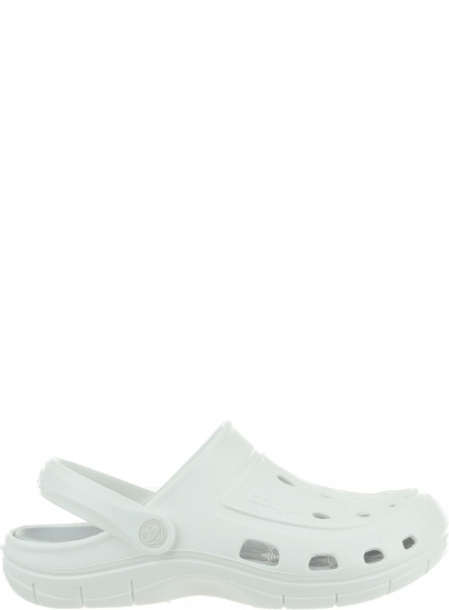 Białe Klapki COQUI Jumper 6351 White/Khaki Grey - Klapki