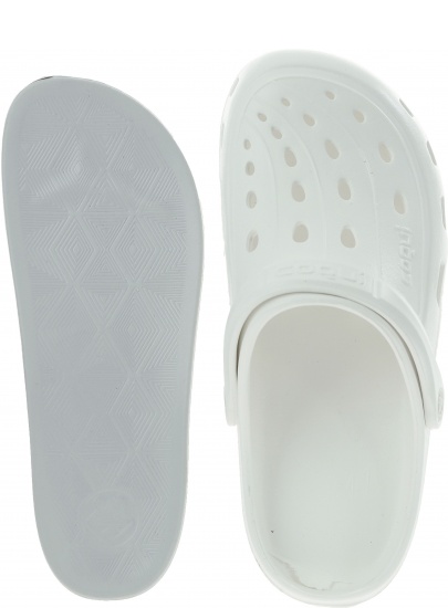 Białe Klapki COQUI Jumper 6351 White/Khaki Grey - Klapki
