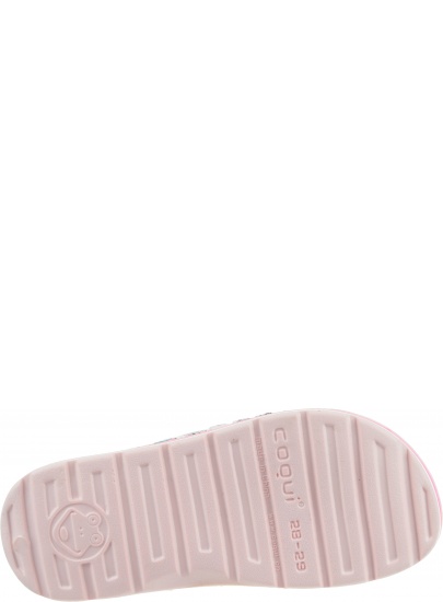 Lekkie Klapki COQUI Long Printed 6375 Candy Pink - Japonki