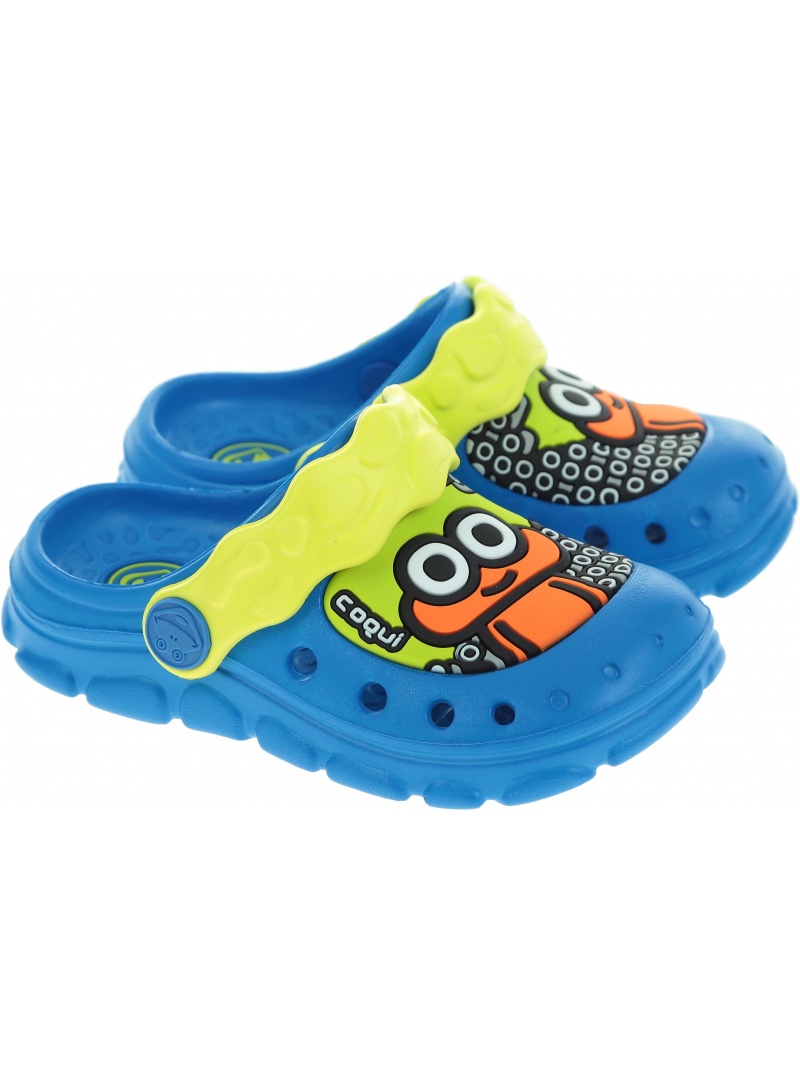 Lekkie Klapki COQUI Stoney 9383 Sea Blue/Citrus - Japonki Lekkie Klapki COQUI Stoney 9383 Sea Blue/Citrus - Japonki