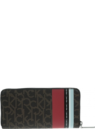 Portfel CALVIN KLEIN Monogram LRG K60K605107 908 - Portfele