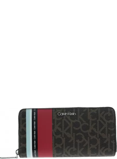 Portfel CALVIN KLEIN Monogram LRG K60K605107 908 - Portfele