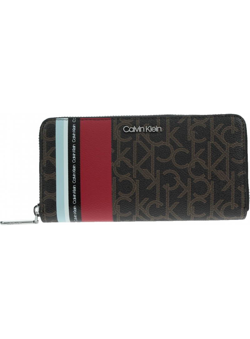 Portfel CALVIN KLEIN Monogram LRG K60K605107 908 - Portfele Portfel CALVIN KLEIN Monogram LRG K60K605107 908 - Portfele