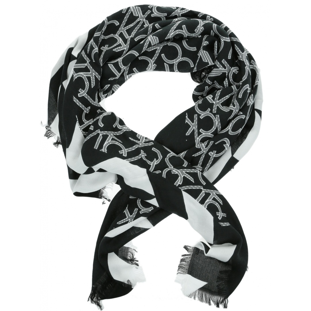 Chusta CALVIN KLEIN Quilt FOULARD Scarf K60K605148 001 - Szale