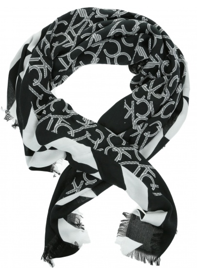 Chusta CALVIN KLEIN Quilt FOULARD Scarf K60K605148 001 - Szale