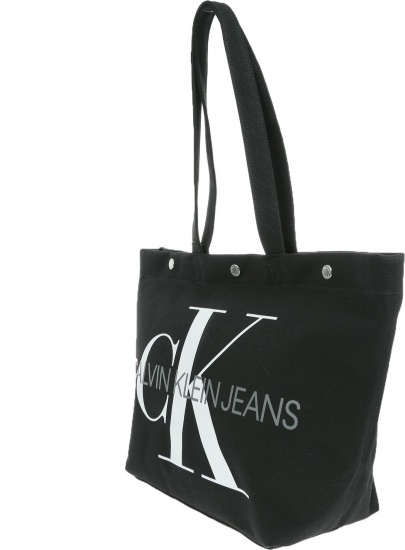 Czarna Torba CALVIN KLEIN JEANS CANVAS K60K605310 001 - Na ramię