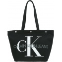 Czarna Torba CALVIN KLEIN JEANS CANVAS K60K605310 001 - Na ramię