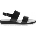 Czarne Sandały na klinie PITILLOS 5681 NEGRO - Sandały