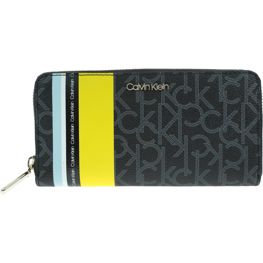 Portfel CALVIN KLEIN Monogram LRG K60K605107 910 - Portfele