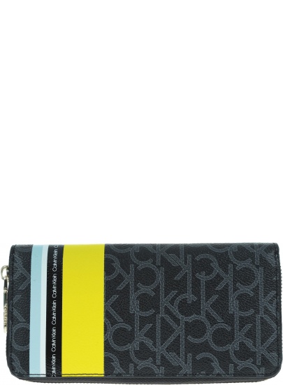 Portfel CALVIN KLEIN Monogram LRG K60K605107 910 - Portfele