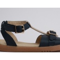 Sandały Bobux 835304 CLASSIC HERA SANDAL NAVY + GOLD - Sandały