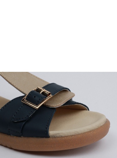 Sandały Bobux 835304 CLASSIC HERA SANDAL NAVY + GOLD - Sandały
